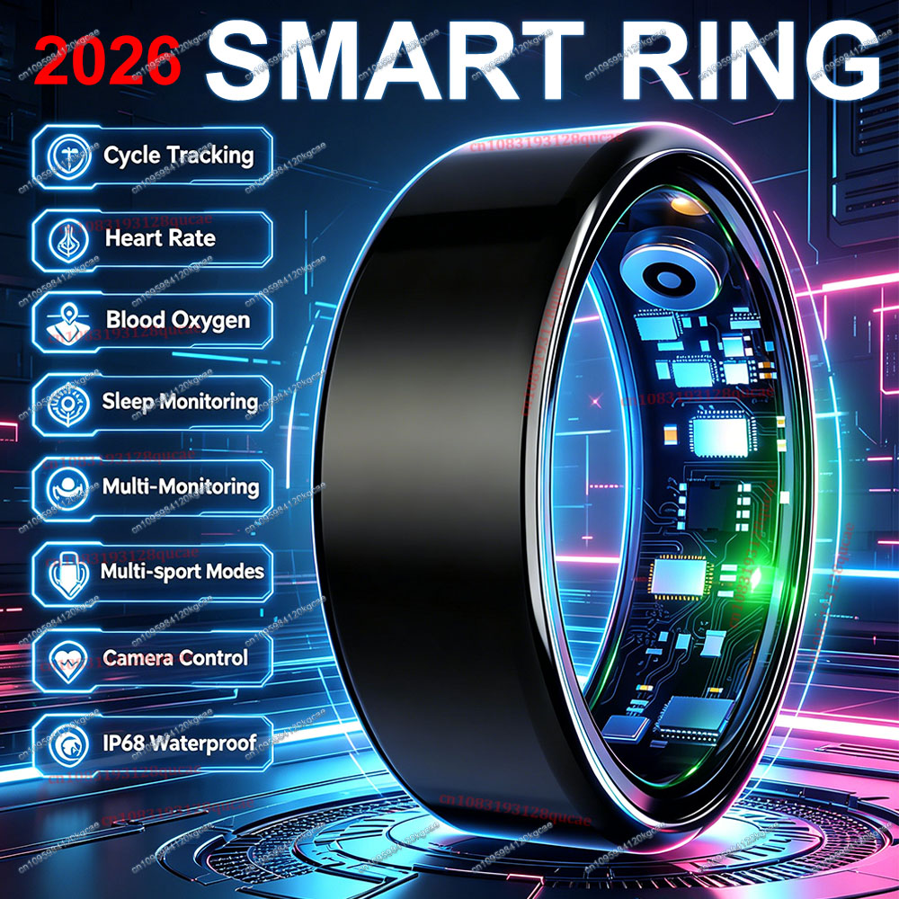 Health Monitors - خاتم ذكي جديد 2026 لمراقبة معدل