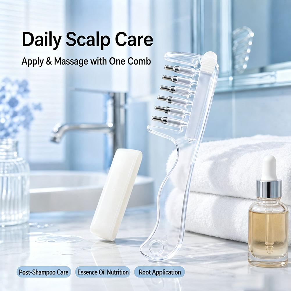 مشط شفاف لتطبيق السائل على جذو - مراجعة Hair Care وسعره