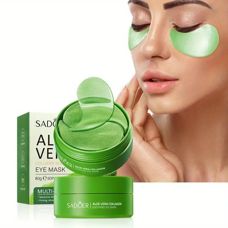 60 قطعة من قناع العين بالصبار  - مراجعة Collagen Under Eye Patches وسعره